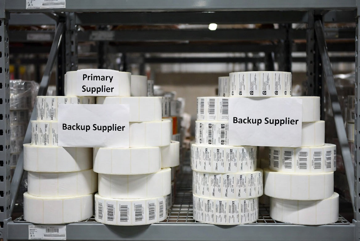 Backup Label Supplier vs Primary Supplier: What Every 3PL and Warehouse Needs to Know